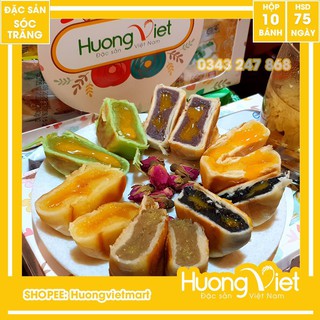 Combo Bánh pía kim sa Tân Huê Viên 10 bánh 10 vị khác nhau
