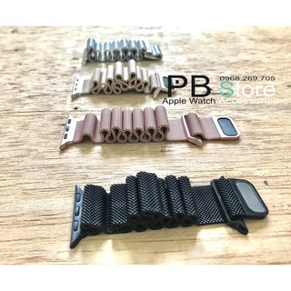 DÂY ĐỒNG HỒ MILAN THÉP LƯỚI KHÔNG RỈ CHO APPLE WATCH 1,2,3 SIZE 38MM-42MM