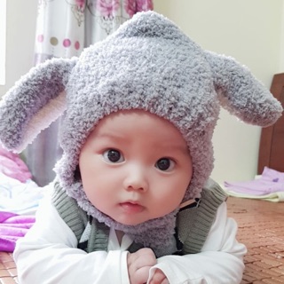 Mũ tai thỏ cho bé
