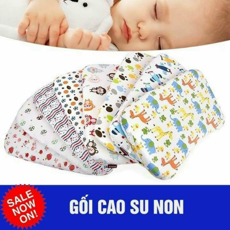 Gối cao su non cho bé 0-3 tuổi