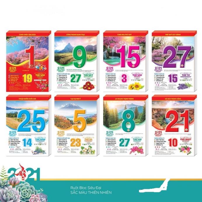 Bloc lịch LỠ - TRUNG- (Không kèm khánh lịch) - mẫu ngẫu nhiên | BigBuy360 - bigbuy360.vn