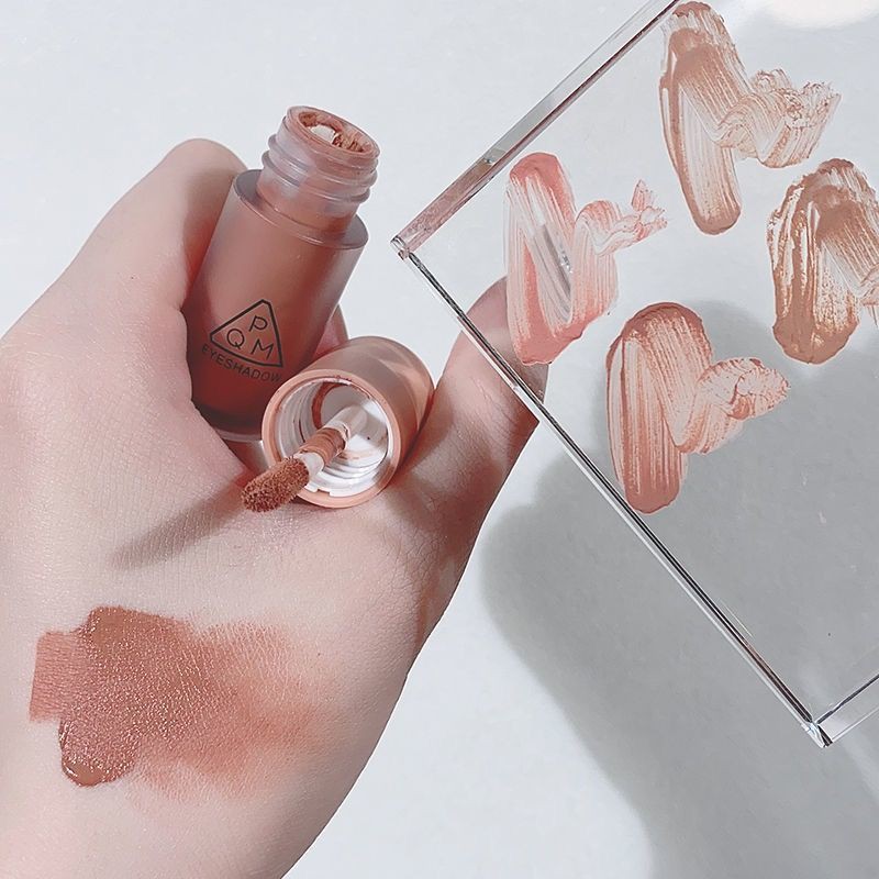 Bảng Phấn Mắt Bóng Lưu vực [liquid blush] natural nude makeup eye shadow liquid waterproof Whitening and fine flashing to enhance the complexion of Internet celebrity with same paragraph
