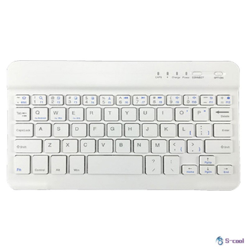 Bàn phím không dây mini siêu mỏng Bluetooth 7 8 Inch cho điện thoại máy tính bảng Laptop IOS Android