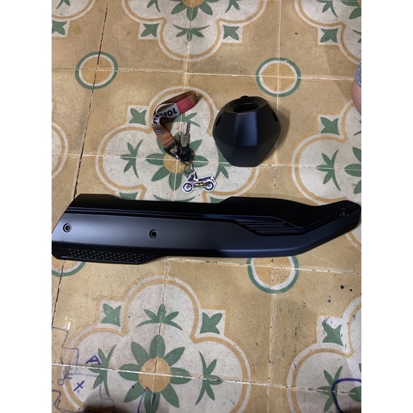 Combo Che pô + chụp pô Ex 155 Carbon và đủ màu