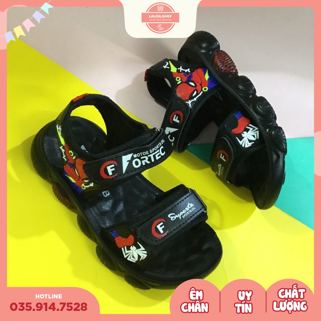 [Hàng chính hãng] Sandal Siêu Nhân Bé Trai Siêu Siêu Đẹp, Thời Trang Phong Cách LALISA. Size từ 31 - 36, B10