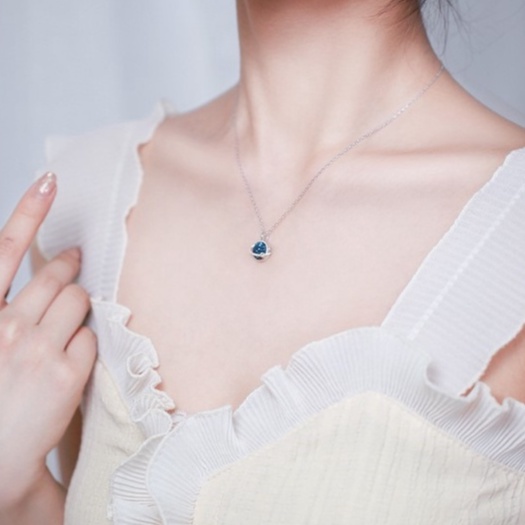 Vòng cổ Bạc 925: Mặt Trăng Khuyết - Nụ Cười Smile - Trăng Sao lúc lắc - Nguyệt Quế lúc lắc - Hoa Cúc Họa Mi