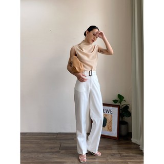 Áo cổ đổ sát nách màu da EDINI - A1170