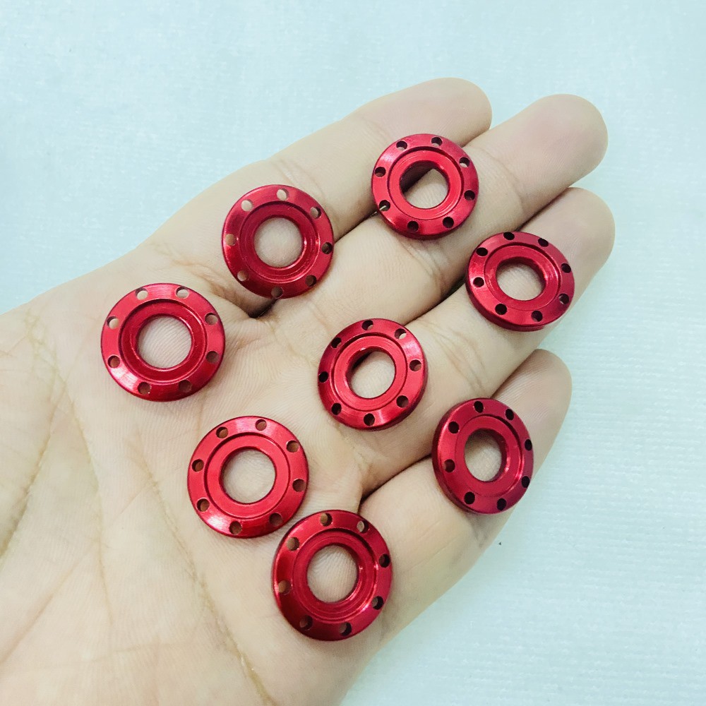 Lông đền nhôm lổ 6ly, 8ly, 10ly sử dụng lắp cạt te, gác chân, treo pô, chân phuộc các loại xe máy