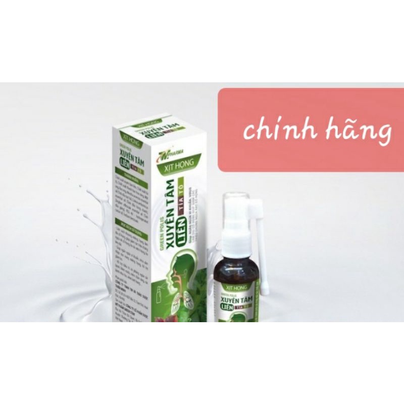 Xịt họng xuyên tâm liên,tía tô