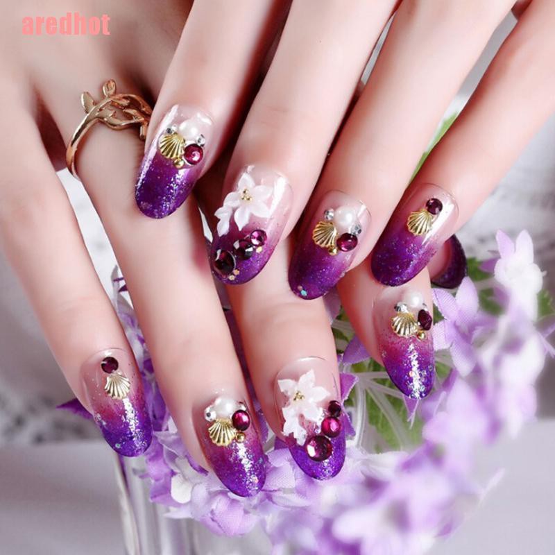 Bộ 24 Chiếc Nhẫn Đính Đá Tím Phong Cách