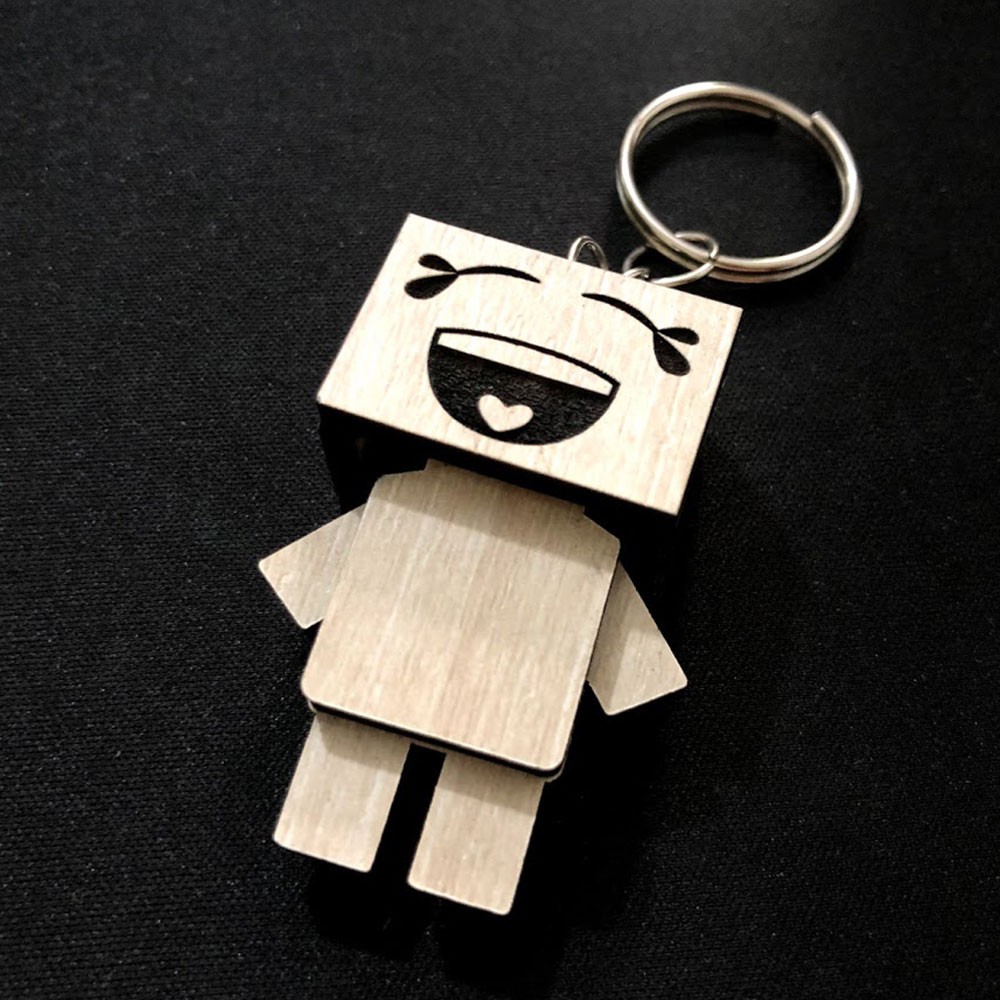 [Theo yêu cầu] Móc khóa Danbo người gỗ siêu dễ thương