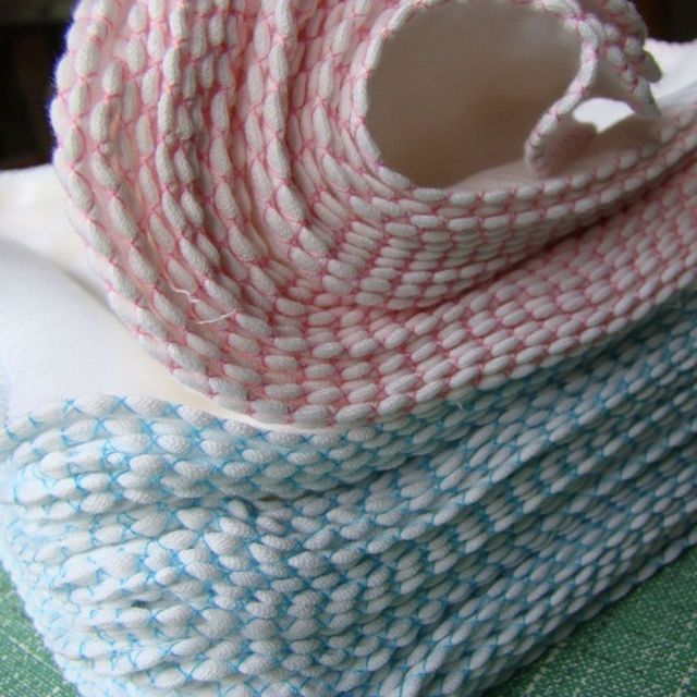 10 Chiếc Khăn Xô Sữa 2 Lớp Trắng Xuất Nhật - Loại Viền