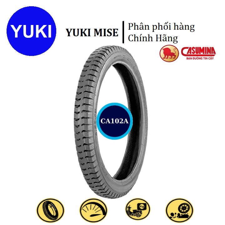 Vỏ Lốp Xe Casumina CA102A Gai Tải Cho Xe Máy Phổ Thông | Wave/Dream/Blade/Sirus/Taurus | YUKI MISE