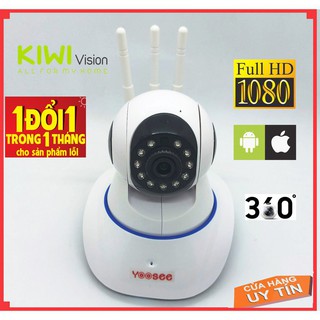 Camera Wifi IP Yoosee 3 râu 2.0 đàm thoại hai chiều giám sát ngày đêm trong nhà