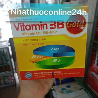 Viên Vitamin 3B Gold Phúc Vinh (hộp 100 viên)
