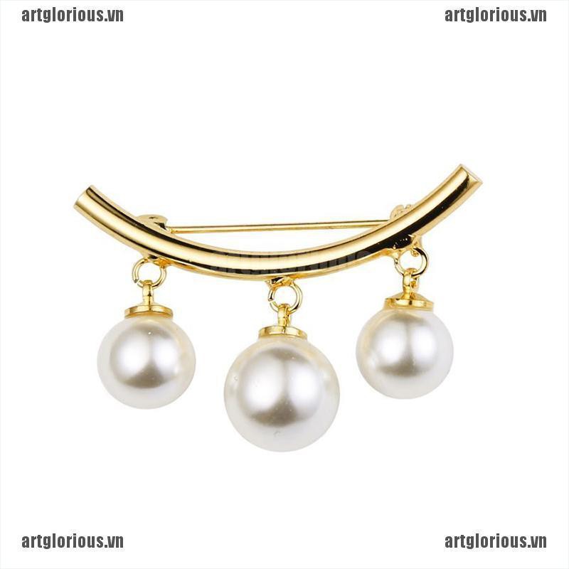 Ghim Cài Áo Đính Ngọc Trai Thời Trang