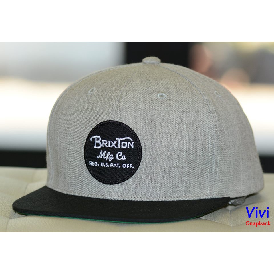 Mũ Brixton Wheeler Maroon Light Adjustable 2Tone Snapback,Nón snapback Brixton thời trang nam nữ 2 m