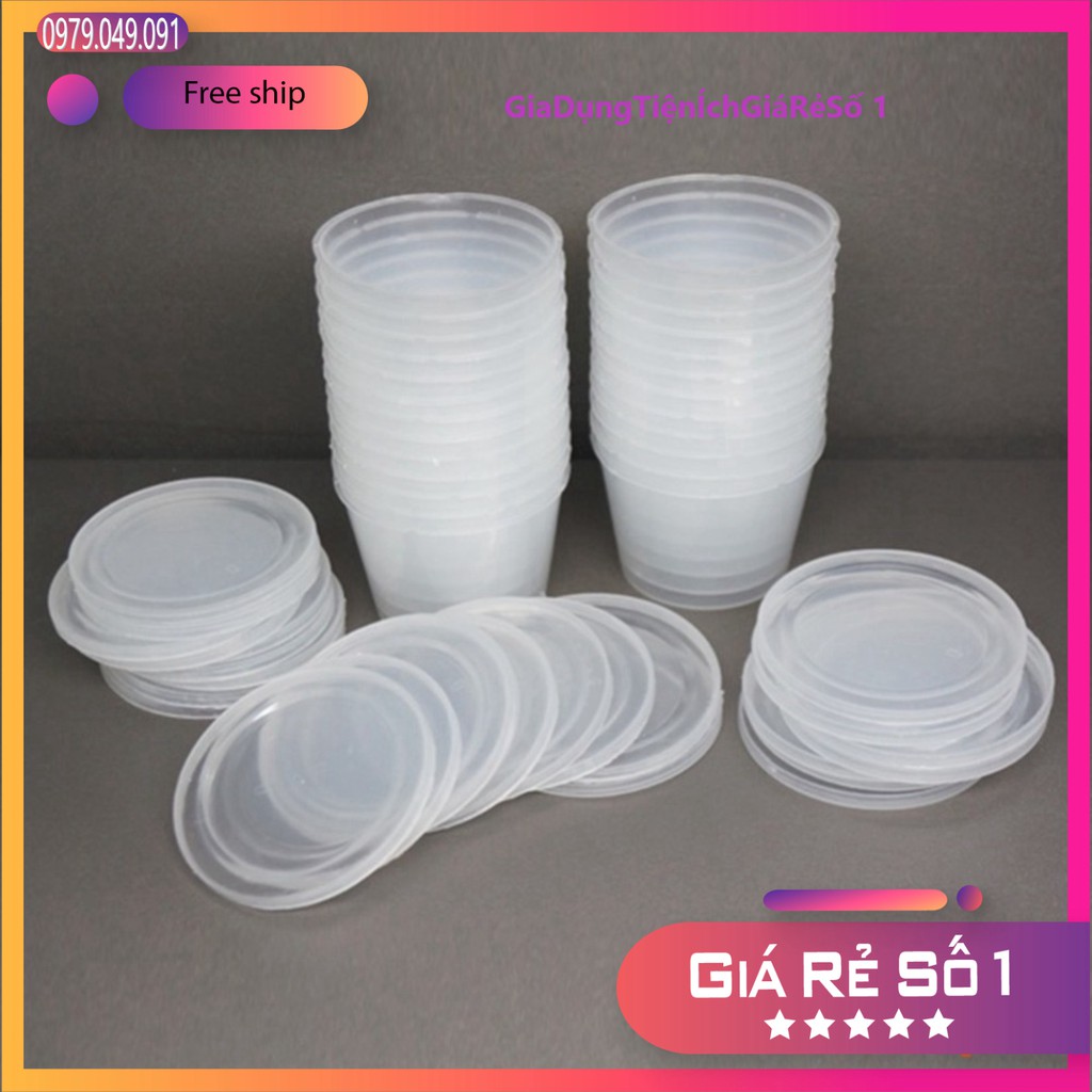 COMBO 10 CỐC NHỰA LÀM CARAMEN LOẠI LỚN Nhựa Việt Nhật.