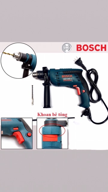 Máy khoan tường bê tông , khoan sắt , khoan gỗ 13ly bosch ,lõi đồng nguyên chất