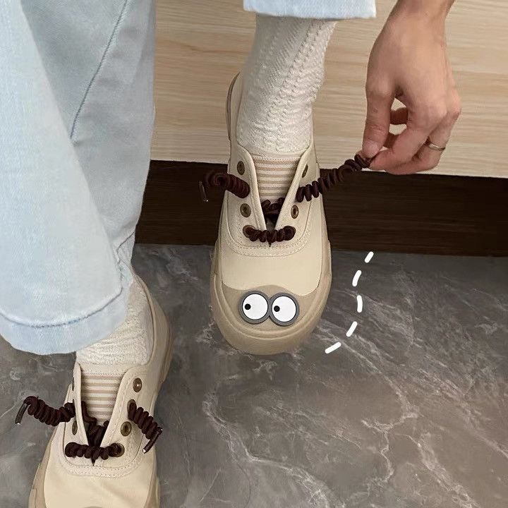 Giày Lười Canvas Cổ Cao Thoáng Khí Thời Trang Mùa Thu 2022 Cho Nữ