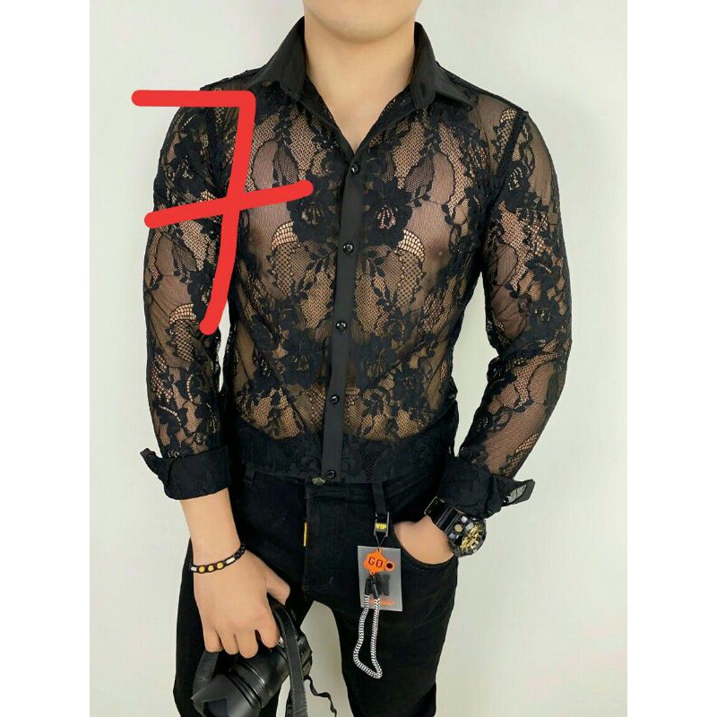 Áo sơ mi lưới nam