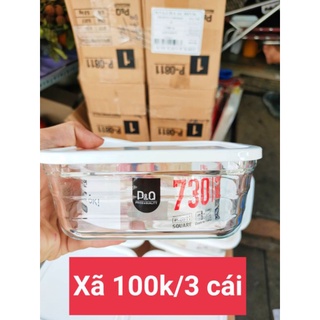 Xã combo 3 hộp lock & lock 730ml chỉ 100k