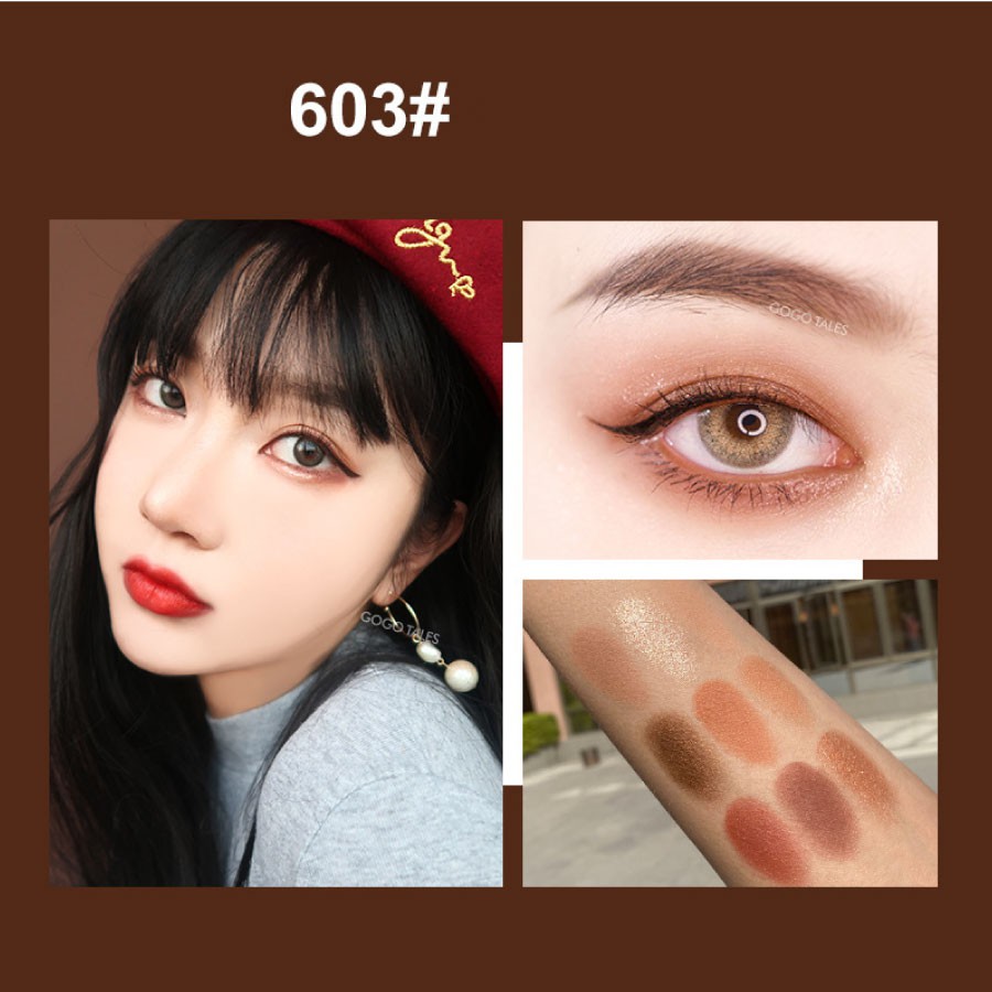 [Mã ICB1219 giảm 25% đơn 50K] Bảng Phấn Mắt GOGO TALES Chính Hãng 9 Màu - Admiring Velvet Eyeshadow