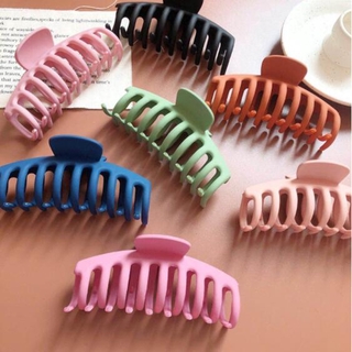 Kẹp tóc màu trơn lớn bằng acrylic thanh lịch thời trang Hàn Quốc sang trọng