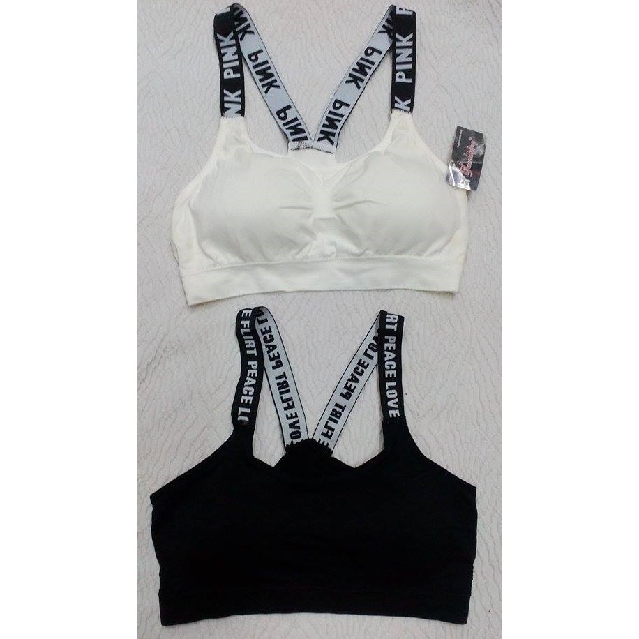 áo NGỰC TẬP GYM THỂ THAO QC17 FREESIZE NGỰC DƯỚI 90CM 2 MÀU ĐEN VÀ TRẮNG, áo bra tập gym, a