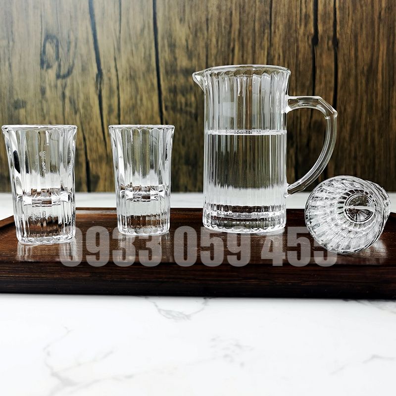 Bộ 6 Ly Rượu Shot Thủy Tinh 35ML, Ly chén Rượu Thủy Tinh