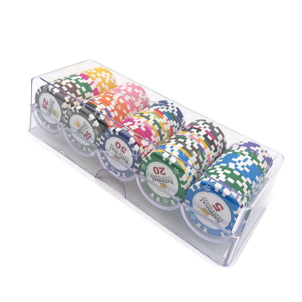 Chip Poker National Poker Club Loại Tiêu Chuẩn 3 Lớp 14 Gram Đầy Đủ Loại Số PKC4