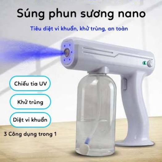 {Loại 8 Led ]Máy Xịt Khử Khuẩn Cầm Tay Chống Dịch Siêu Tiện Lợi Bảo