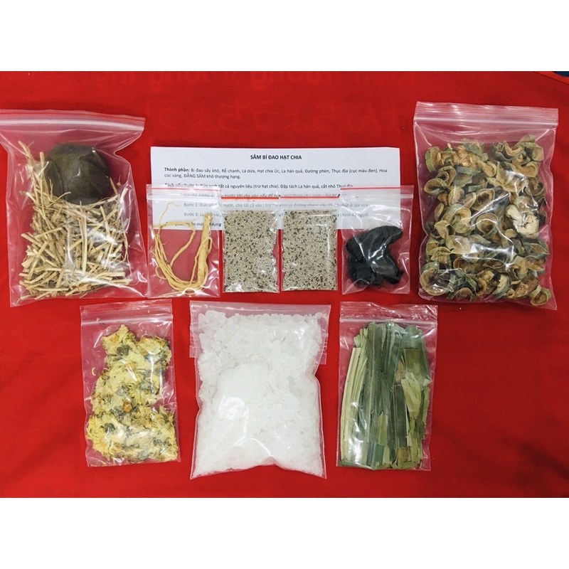 Trà Sâm Bí Đao Hạt Chia 500g -13 vị