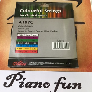 Dây đàn guitar classic Alice AC107C-N (6 màu)