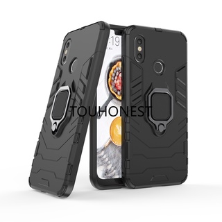 Ốp Điện Thoại Cứng Kiểu Giáp Chống Sốc Kèm Giá Đỡ Kim Loại Cho Casing Xiaomi Mi 8 Pro Case Xiaomi Mi 8 Lite Case Xiaomi Mi 8 SE Case Xiaomi Mi CC9E Case Xiaomi Mi A3 Armor PC Shockproof Hard Cassing Cover Cases With Metal Ring Stand Phone Case