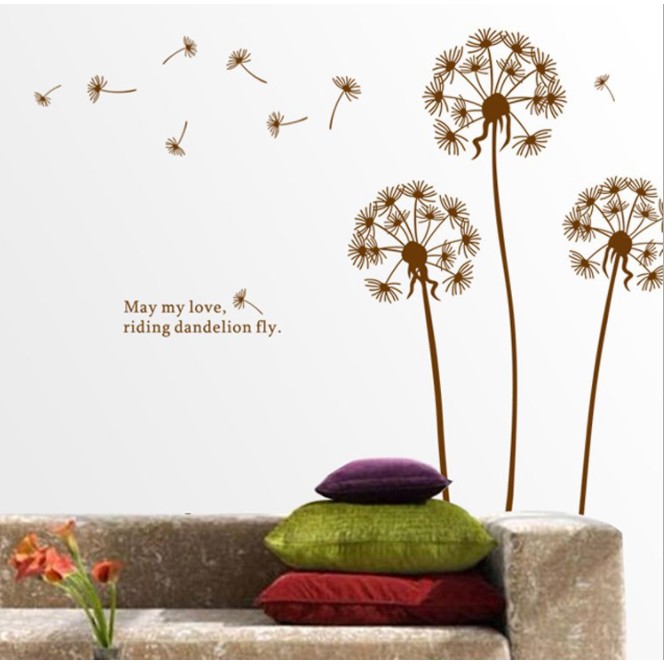 Decal trang trí Bồ công anh May my love mẫu mới