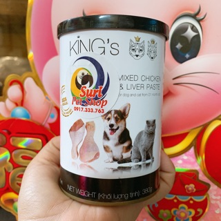 Pate tươi cao cấp cho chó mèo lon 380g