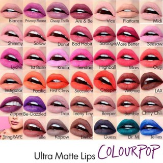 Son kem Colourpop dòng Ultra Matte Lip (siêu lì)