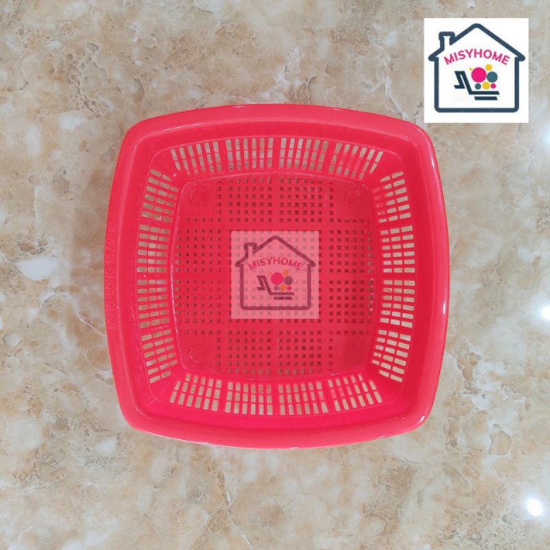 Set 10 rổ nhựa vuông nhỏ 15,5×15,5 mini đựng rau sống kẹp tóc văn phòng phẩm đồ chơi mầm non bán hàng lặt vặt Misyhome