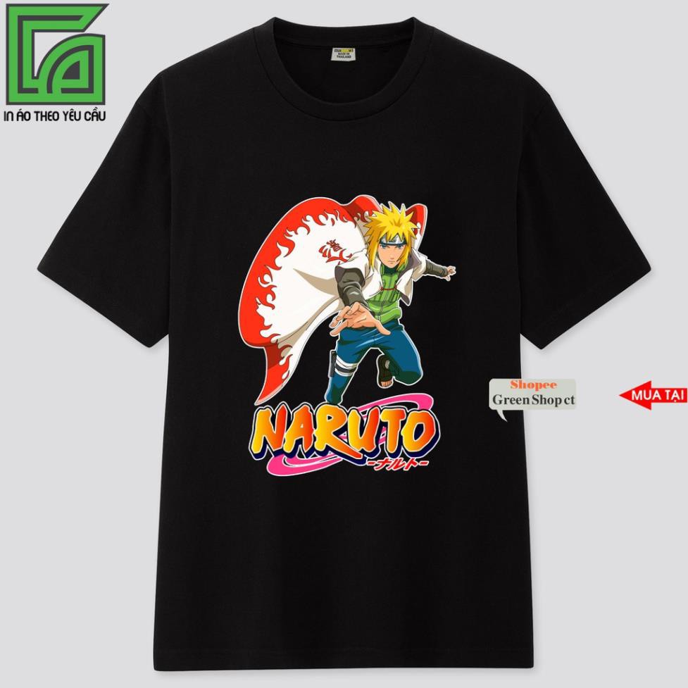 Áo Thun Anime In Hình Namikaze Minato Naruto Uzumaki Vải Thái S174  / siêu hót bán chạy nhất