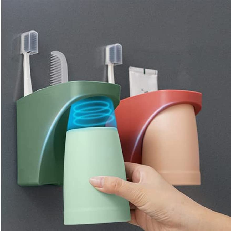 Giá Đỡ Bàn Chải Đánh Răng Hít Nam Châm Có Cốc Hút CR1 2021