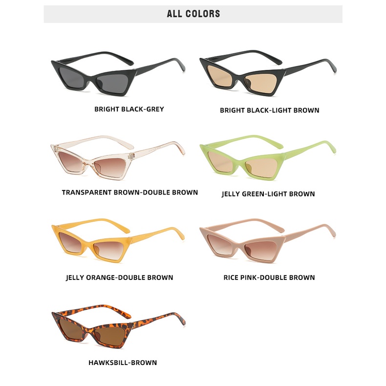 Kính Mát Hình Mắt Mèo Thời Trang Phương Tây Cho Nữ