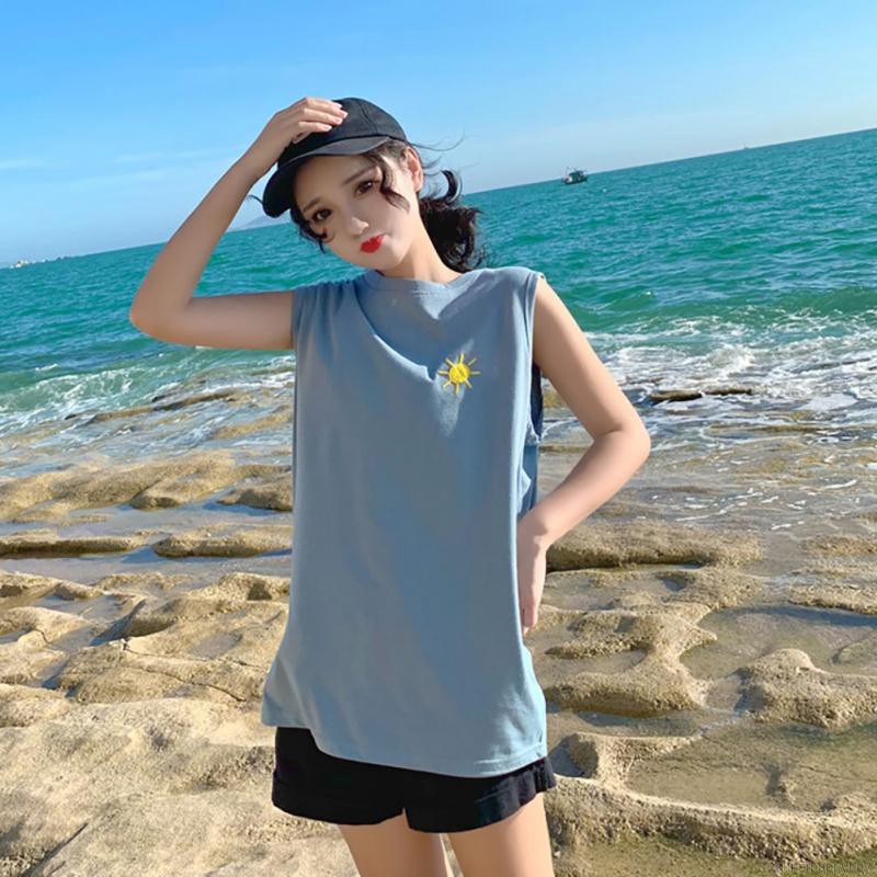 Áo nữ không tay thêu họa tiết kiểu dáng vintage thời trang quyến rũ | BigBuy360 - bigbuy360.vn