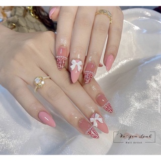 Móng up nailbox hồng dạ dễ thương