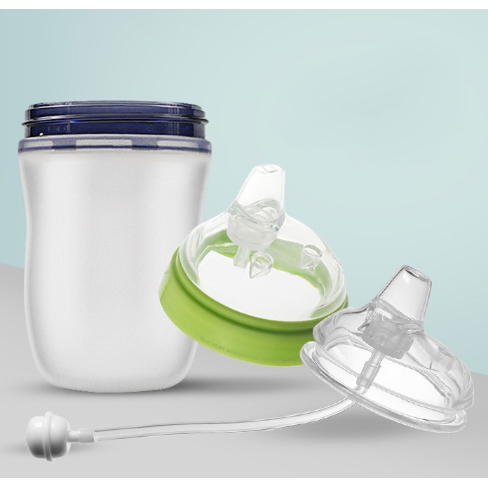 Núm Ti Có Ống Hút Gắn Bình Sữa Comotomo Cho Bé 5oz Và 8oz