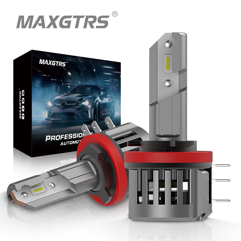2 Bóng đèn LED H15 MAXGTRS Canbus CSP chùm tia cao màu trắng 6000K 12V làm đèn pha xe hơi/ đèn lái ban ngày cho Audi BMW