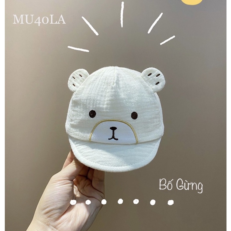 Mũ xô gấu sơ sinh