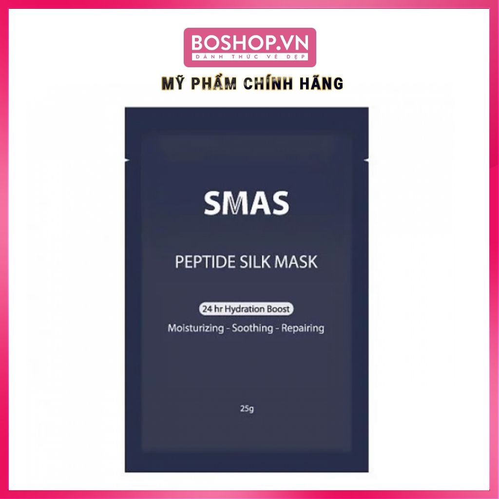 Mặt Nạ Cấp Ẩm, Phục Hồi Da SMAS Peptide Silk Mask 24H Hydration Boost 25g