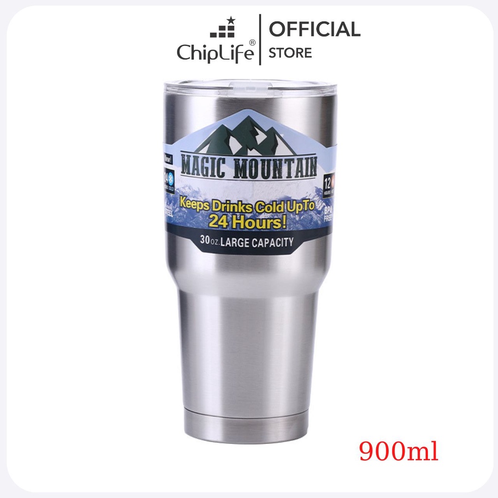 Ly Giữ Nhiệt CHIPLIFE Inox 304 LT900 dung tích 600ml - 900ml| An toàn sức khỏe