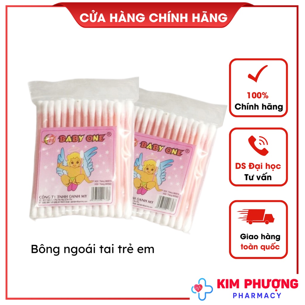 Tăm bông ngoáy tai trẻ em, người lớn que nhựa, an toàn cho bé